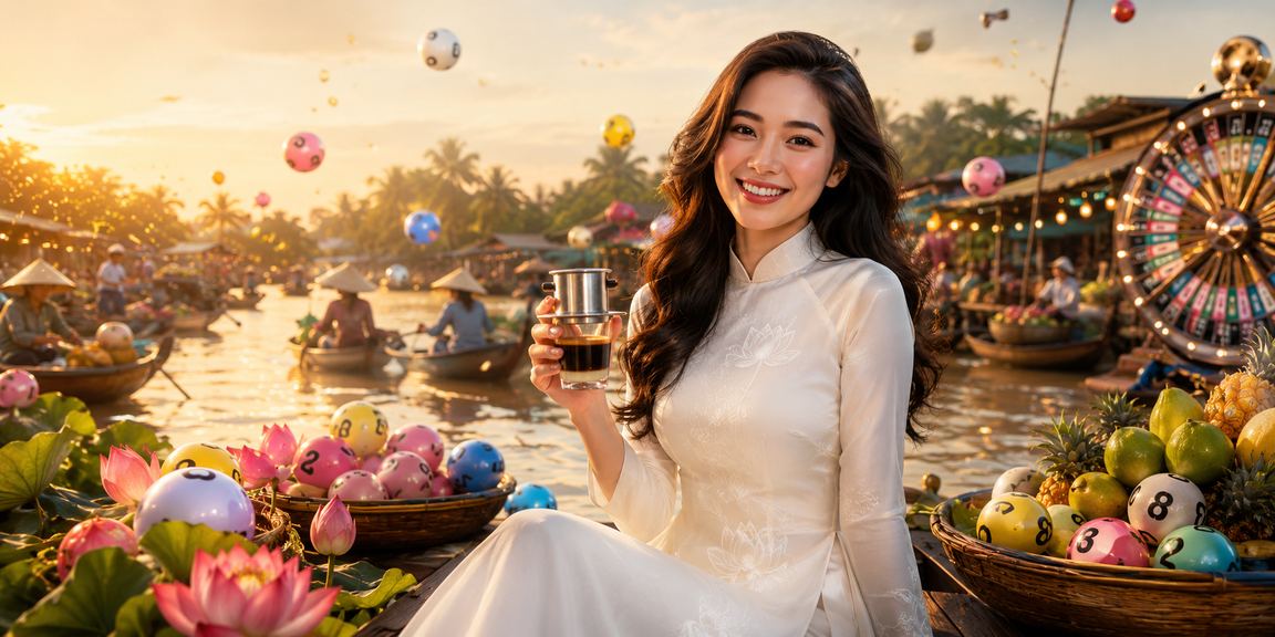 Người dân vùng Mekong vừa uống cà phê vừa xem xổ số và kèo thể thao buổi sáng